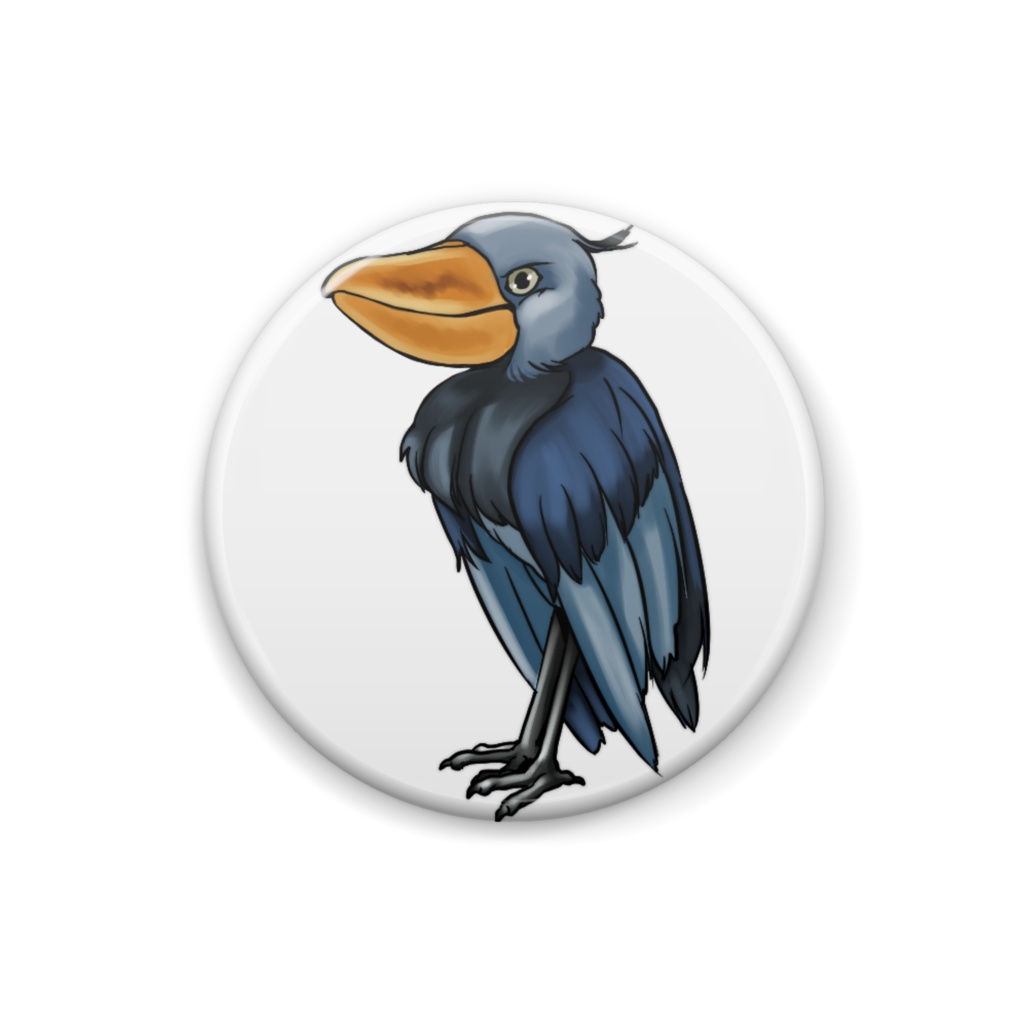 ハシビロさん缶バッチNo.1