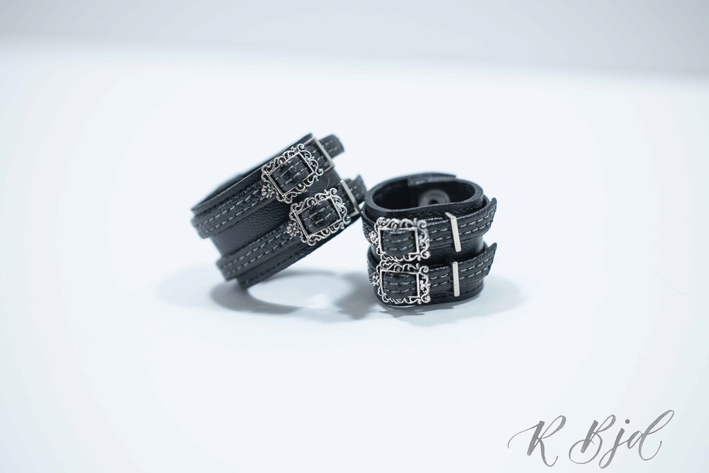 【SD17】メタルダブルバックル付きブレスレット