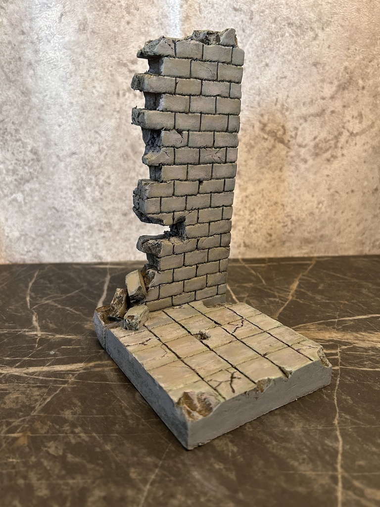 1/12 フィギュア用 遺跡風ミニジオラマ台座