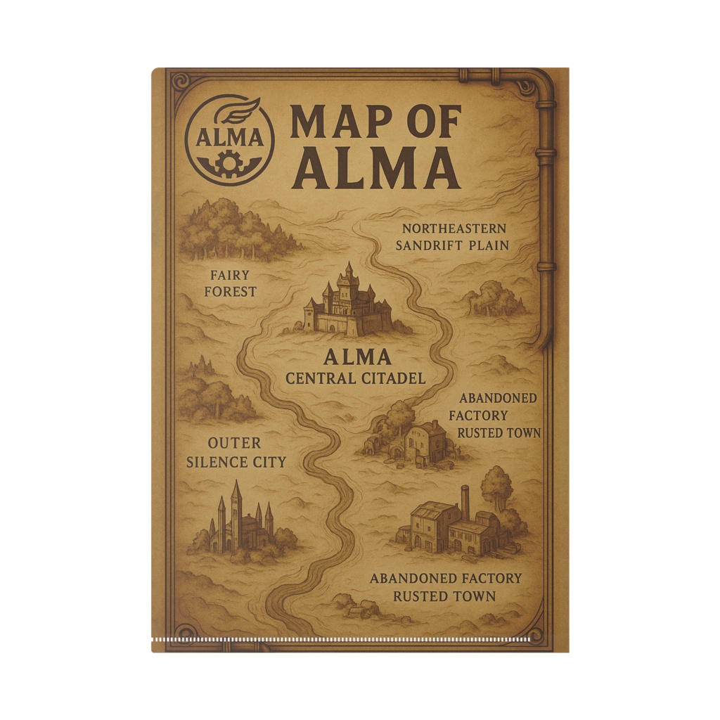 Lily, the Last Fairy Engineer/ALMA公式マップクリアファイル