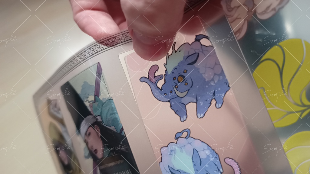 青朽葉経典クリアしおりセット-Sutra of Pale Leaves clear bookmark set-