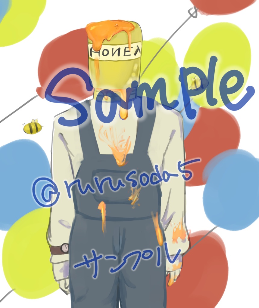 【立ち絵素材】HONEY頭(2種)