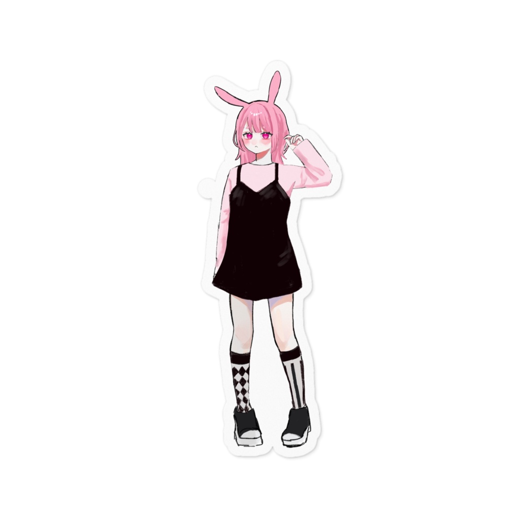るるソーダのうさちゃんステッカー