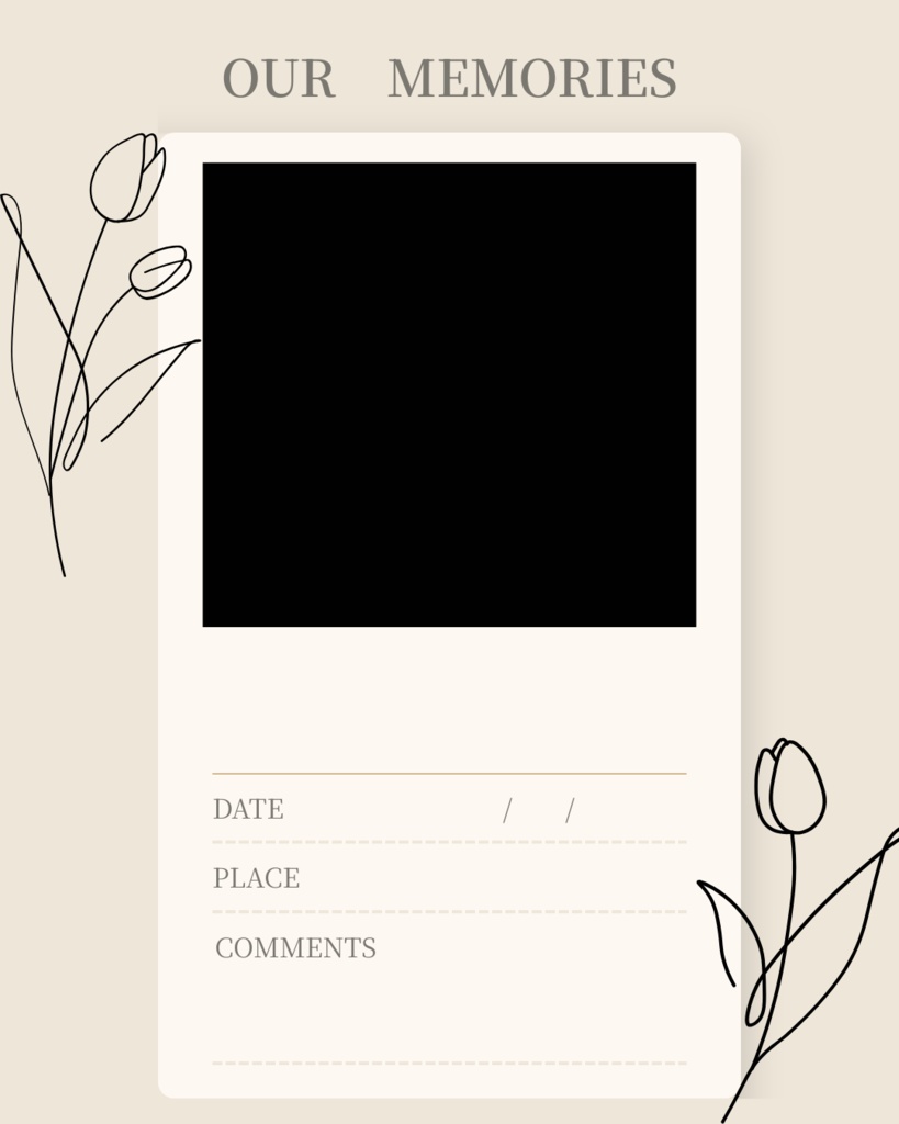 OUR MEMORIES - みんなの推しver.(推し活記録テンプレート)|mellow OSHI vol.1