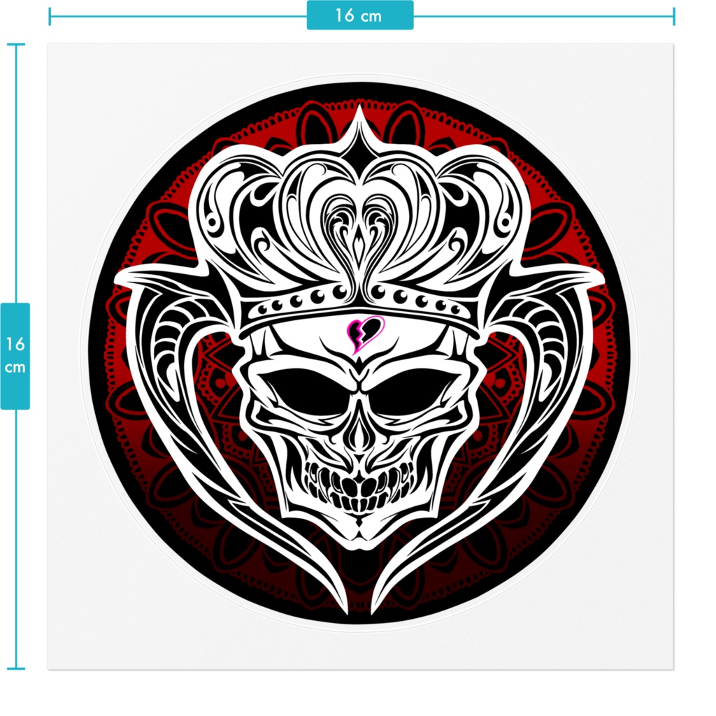 ゴシックスカル ステッカー