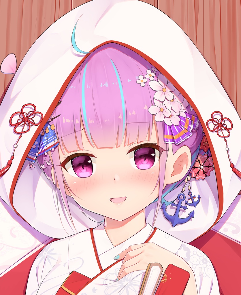 【非公式】【完全受注生産 ~2025.03.01】hololive ホロライブ 湊あくあ 抱き枕カバー 白無垢Ver.