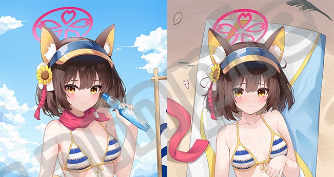 【非公式】【完全受注生産 ~2025.03.01】久田イズナ 抱き枕(水着ver.)