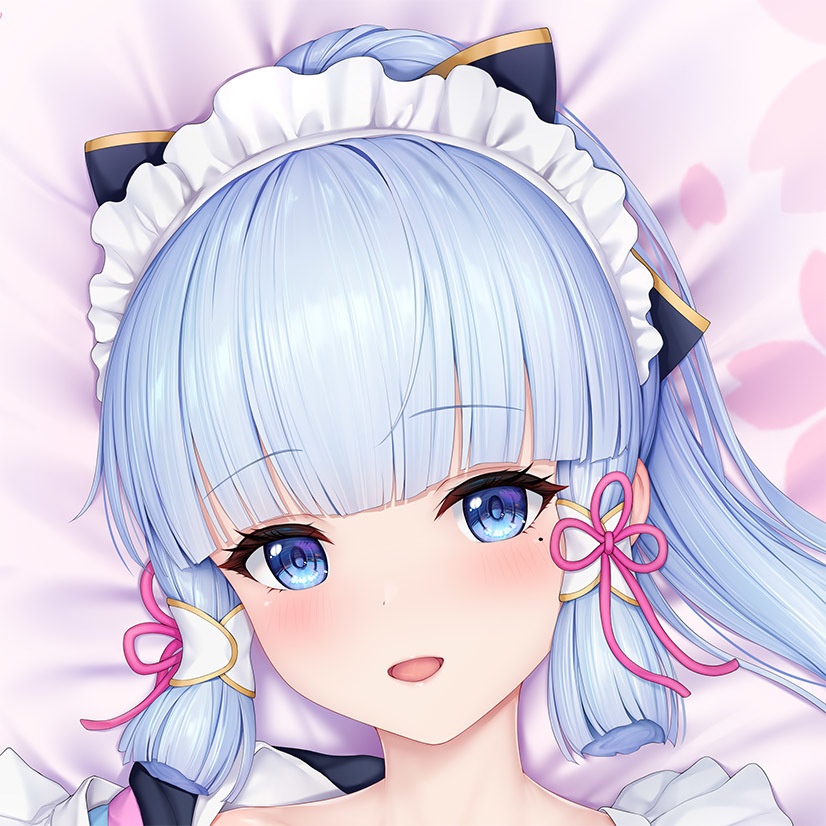 【非公式】【完全受注生産 ～2025.03.01】原神 Genshin Impact 神里綾華 抱き枕カバー 和メイド&応援団Ver.