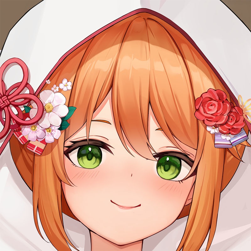 【非公式】【完全受注生産 ~2025.03.01】vtuber 花丸はれる 抱き枕カバー 私服&しろむくVer.