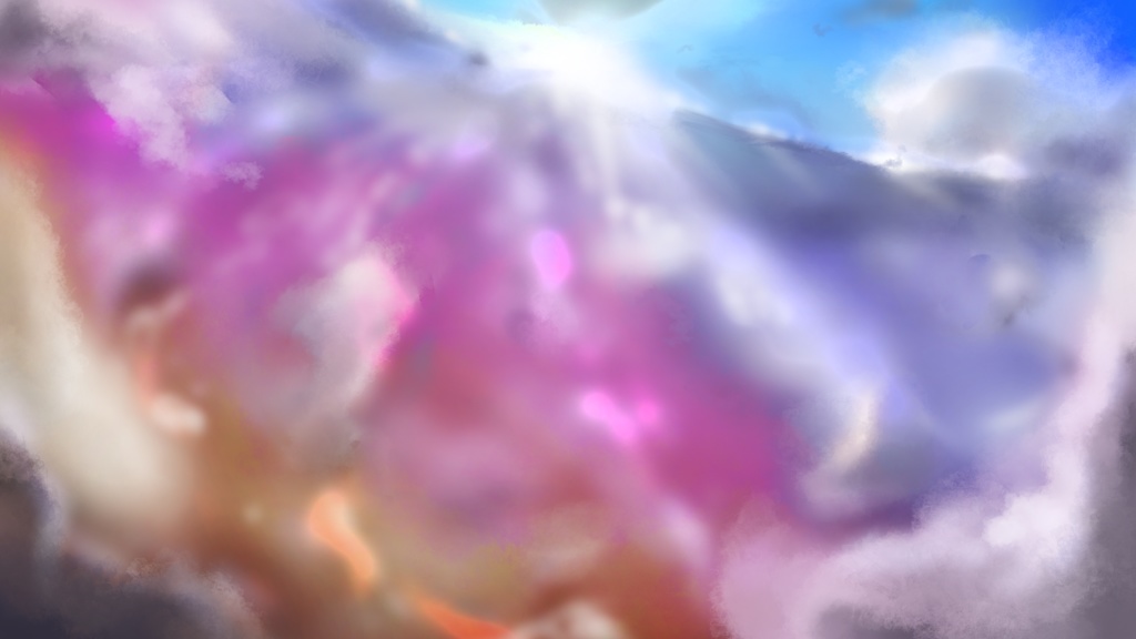 【無料素材】それっぽい空【16:9】