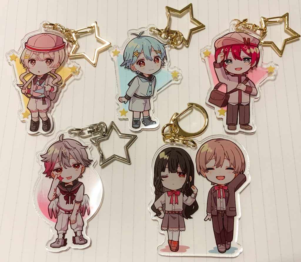 アクリルキーホルダー『夏の大三角+α』