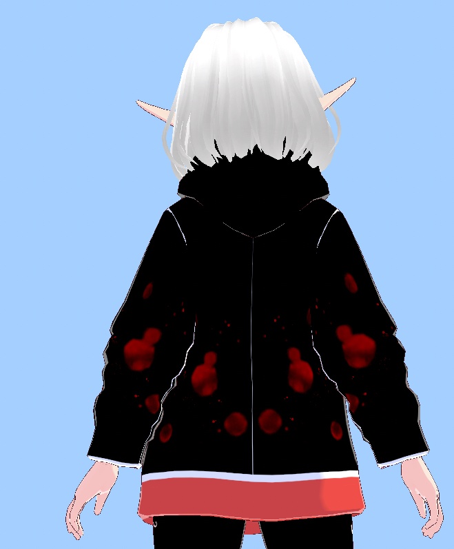 Splattered Long Sleeve Hoodie