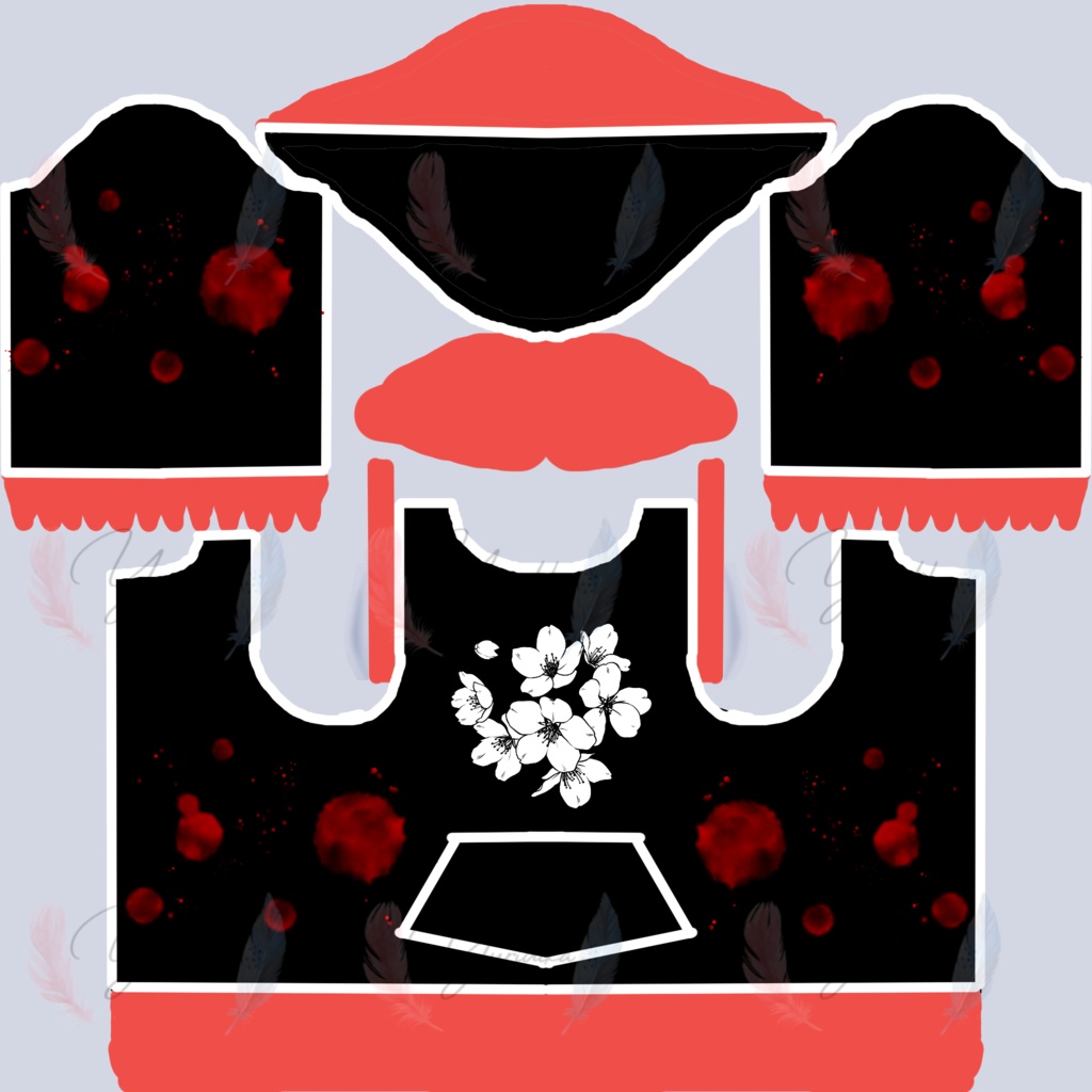 Splattered Long Sleeve Hoodie