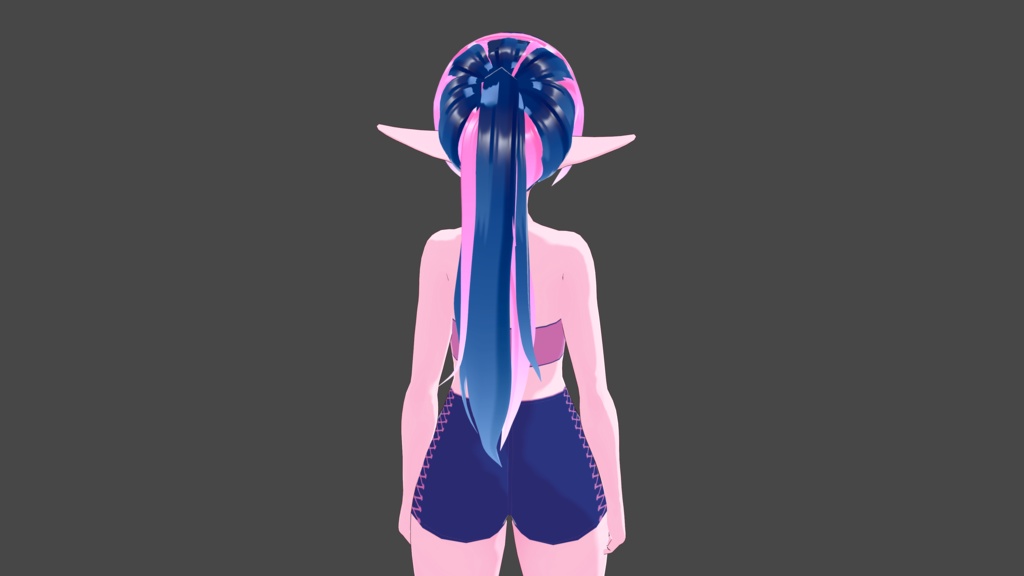 Blue-Pink Hair Preset and Texture Bundle