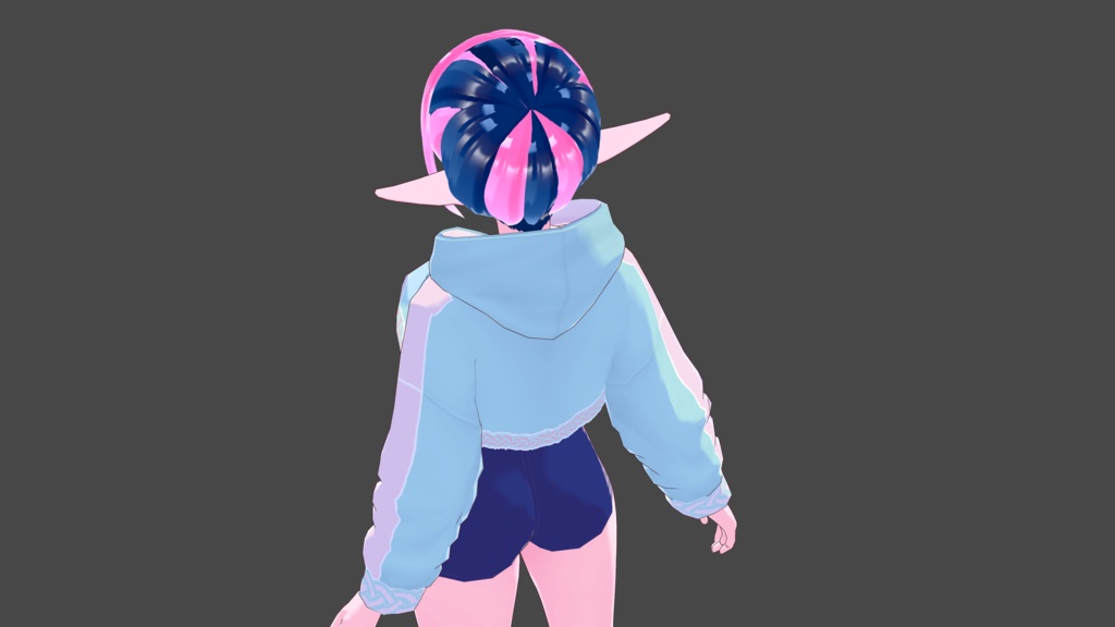 Blue-Pink Hair Preset and Texture Bundle