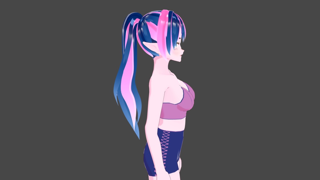 Blue-Pink Hair Preset and Texture Bundle
