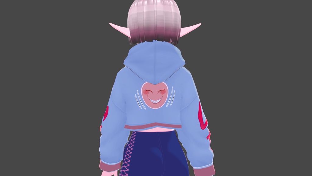 Blue "Smile" Hoodie