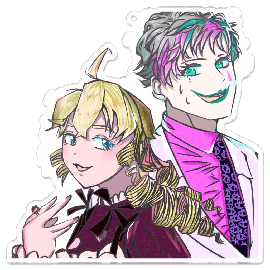 鹿鳴館キリコ様のキラキラアクリルキーホルダー