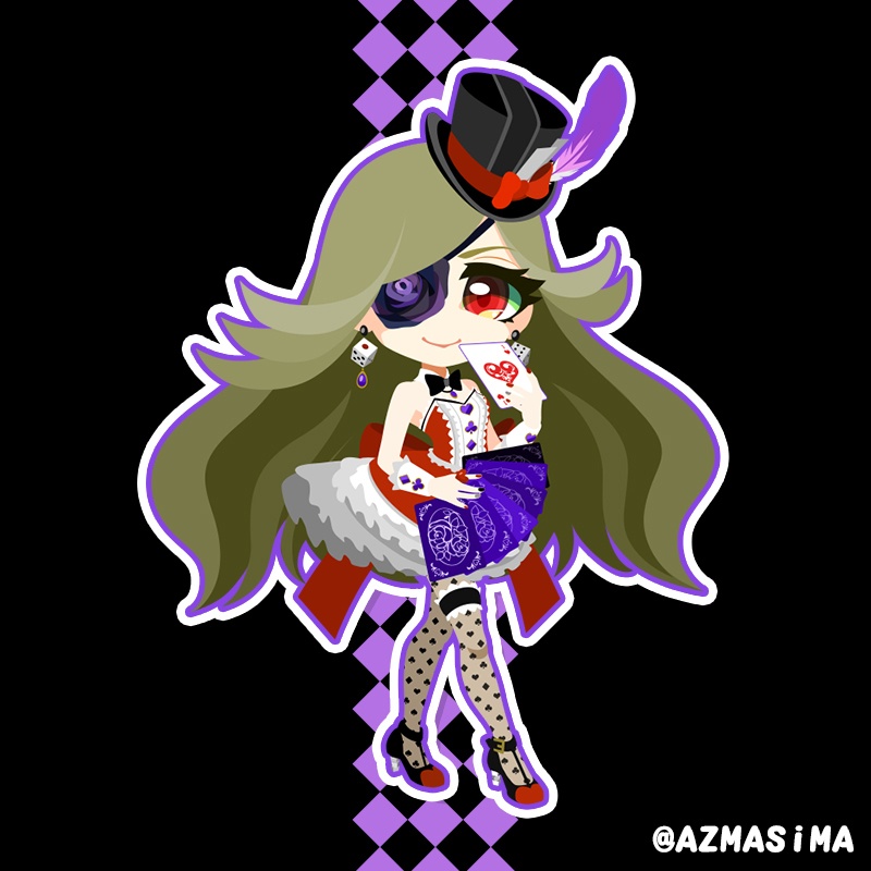 オトカドール『台座ごと連れ歩けるアクリルスタンド：セクシーマジシャン ラクリア』