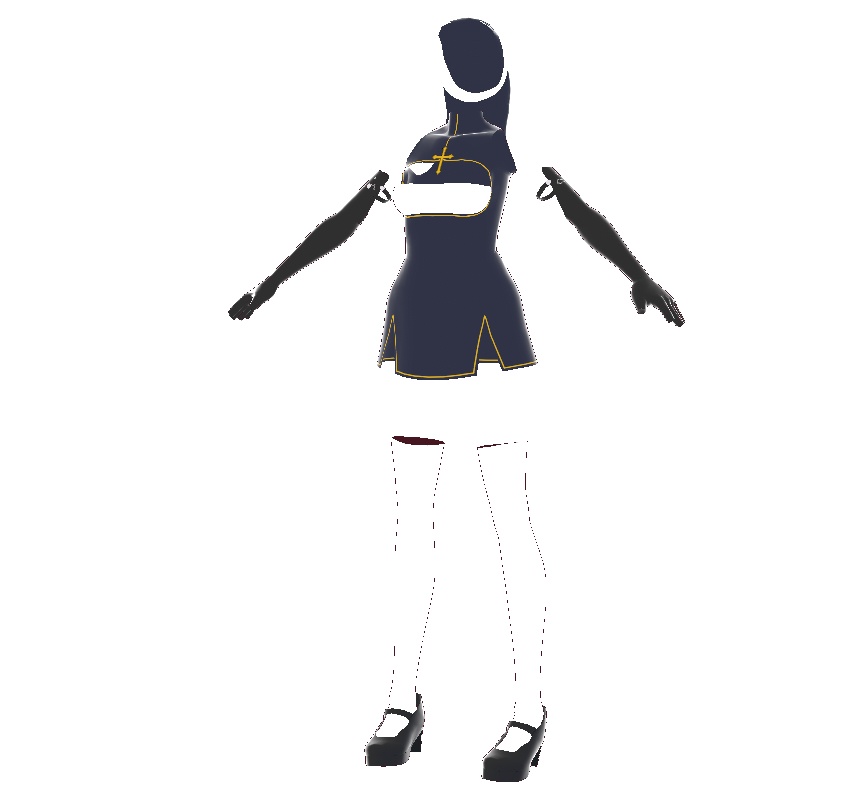 【無料】ファンタジーシスター服【VRoid Texture】