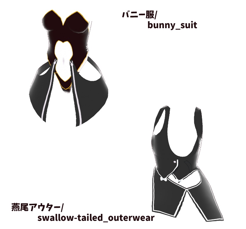 【無料】ロップイヤーバニー服【VRoid Texture】