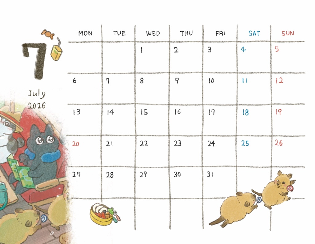 『2026年ひだまりカレンダー』卓上タイプ