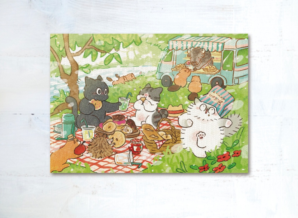 ▼5月【川辺でピクニックにゃよ！】