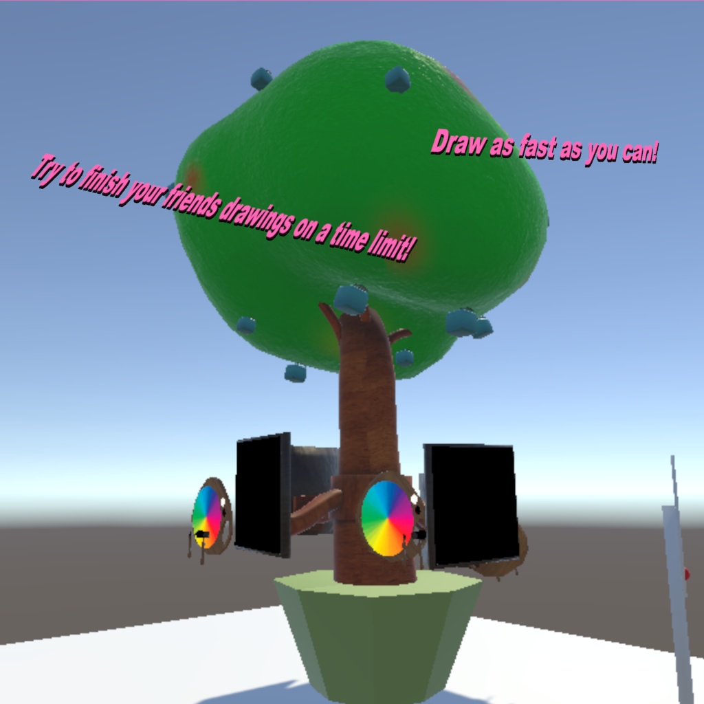 TreeTime-Drawing Stuff Game! Time based! VRChat Game!ドローイングスタッフゲーム!時間ベース!