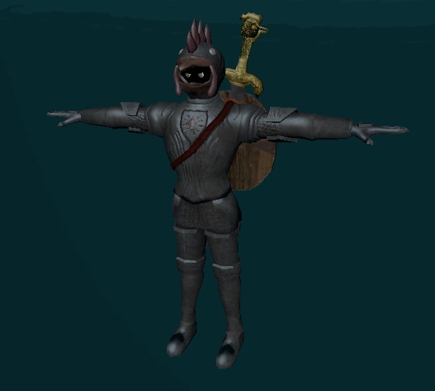 The Chimkin Knight チキンナイト - VRCHAT Quest Fallback Avatar