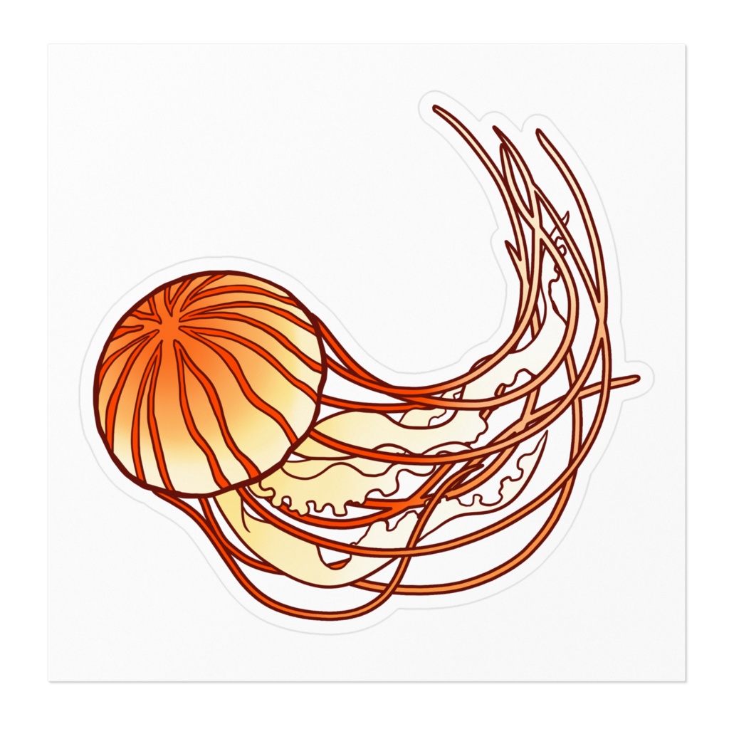 【ステッカー】アカクラゲ