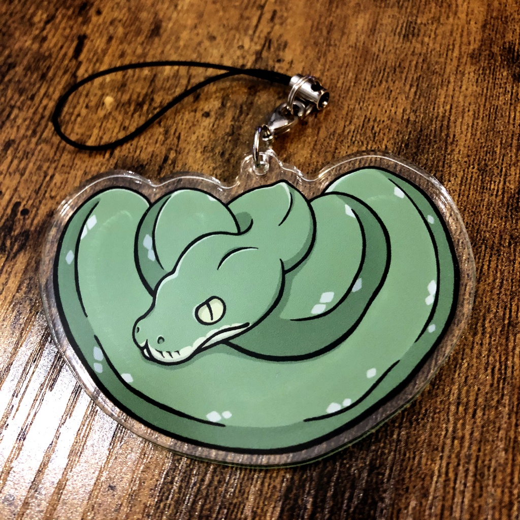 アクキー グリーンパイソン 丼くらげ屋 Booth