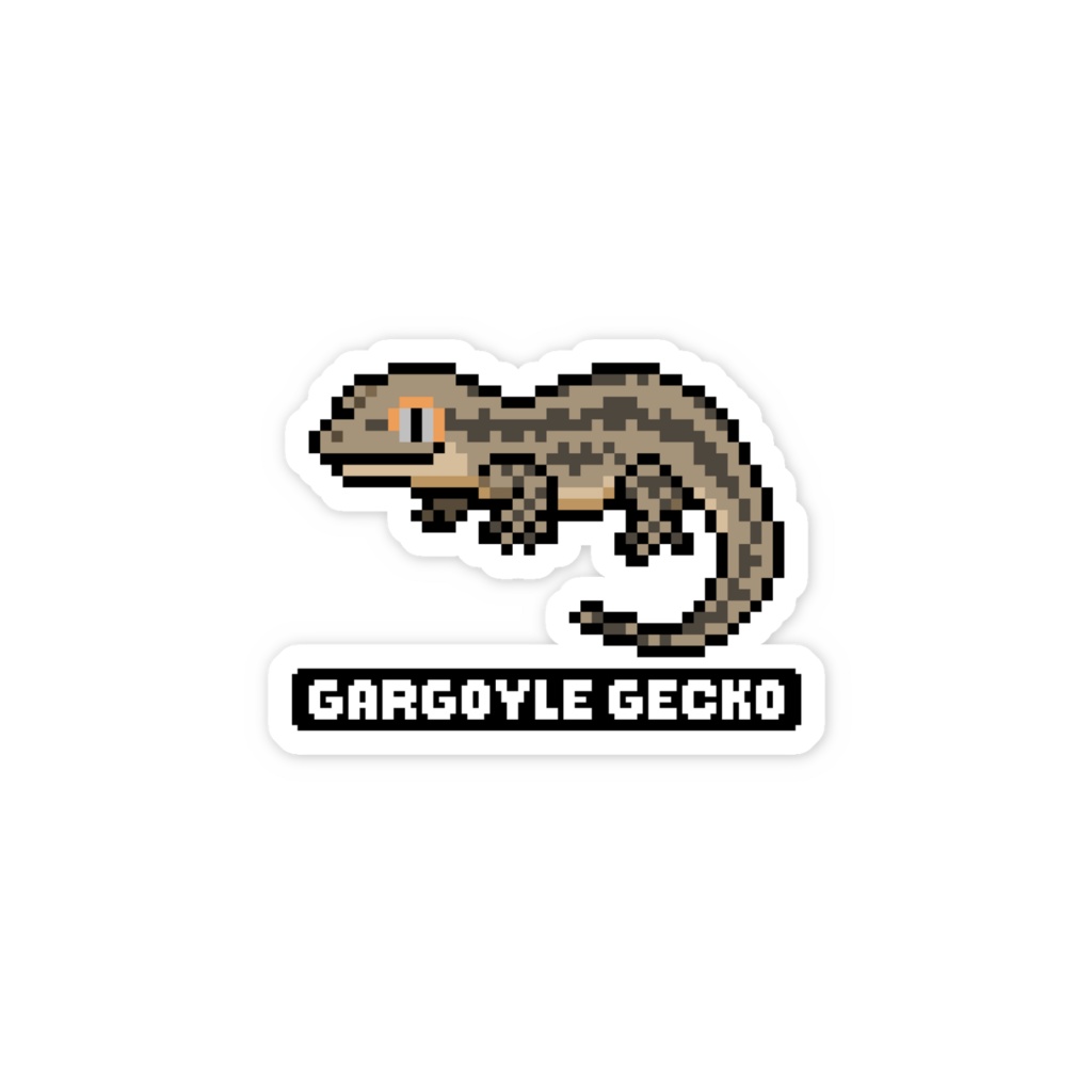 【はちゅドット】ガーゴイルゲッコー【ステッカー】