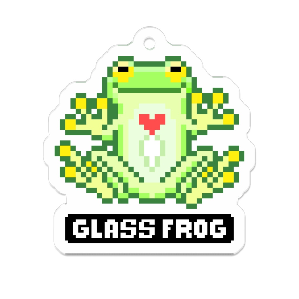 【ドット】グラスフロッグ【アクキー】