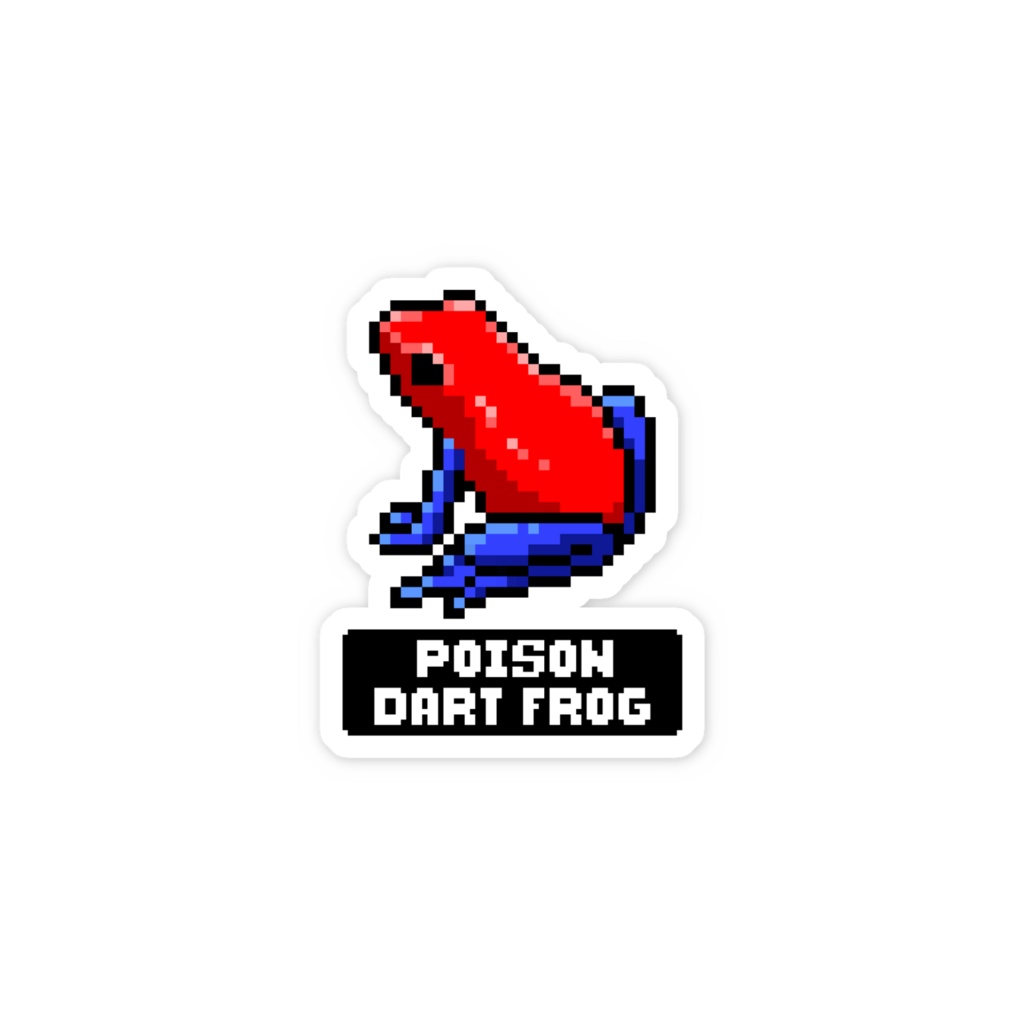 【ドット】ヤドクガエル【ステッカー】