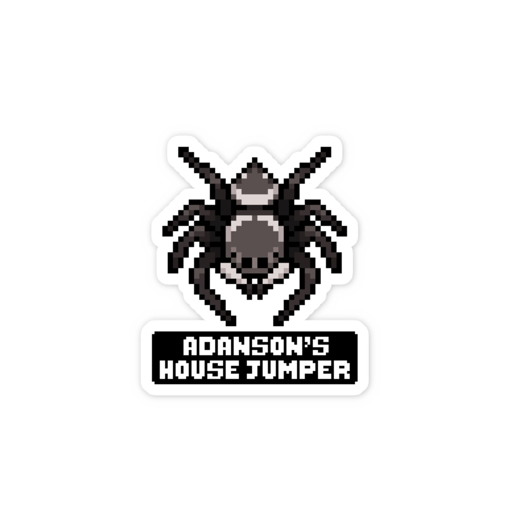 【ドット】アダンソンハエトリ【ステッカー】