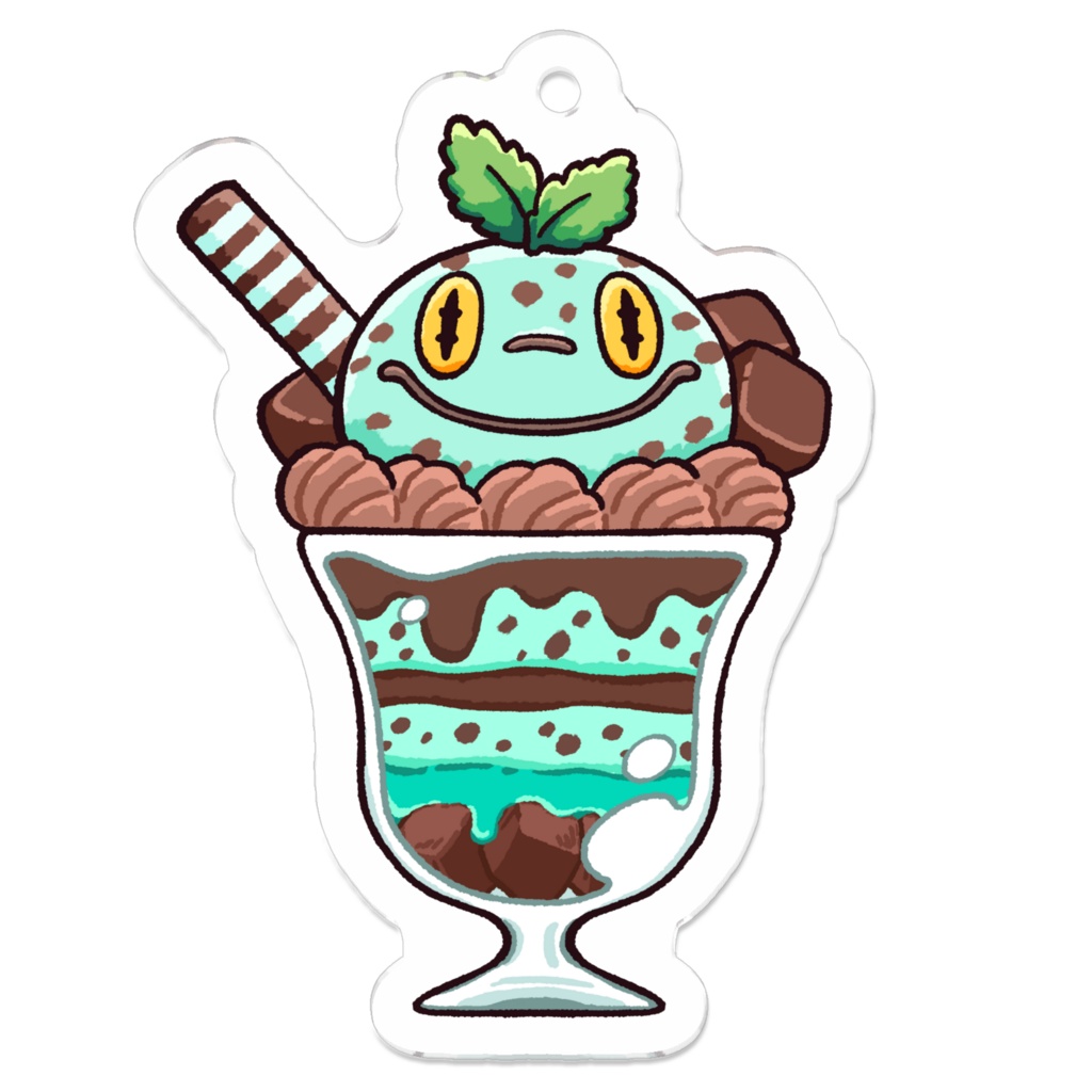 【アクキー】チョコミントッケイパフェ