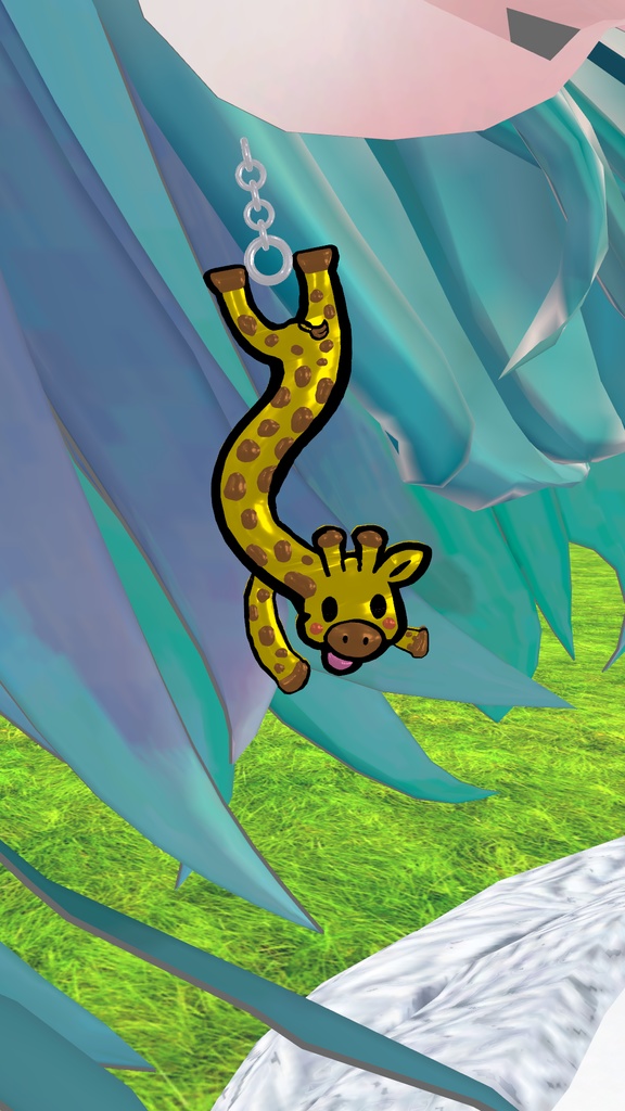 キリンが逆立ちしたピアス