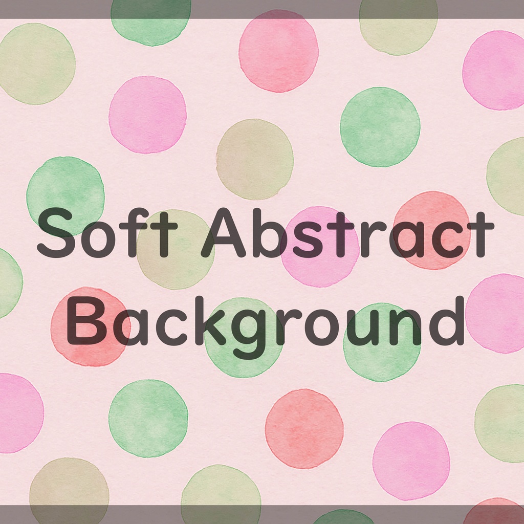 01_パステルドット背景素材|ソフトな水彩風アブストラクト(4色セット)