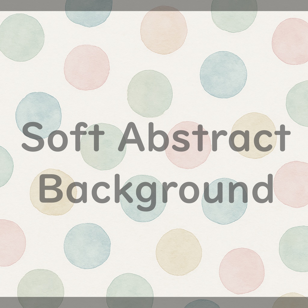 03_パステルドット背景素材|ソフトな水彩風アブストラクト(4色セット)