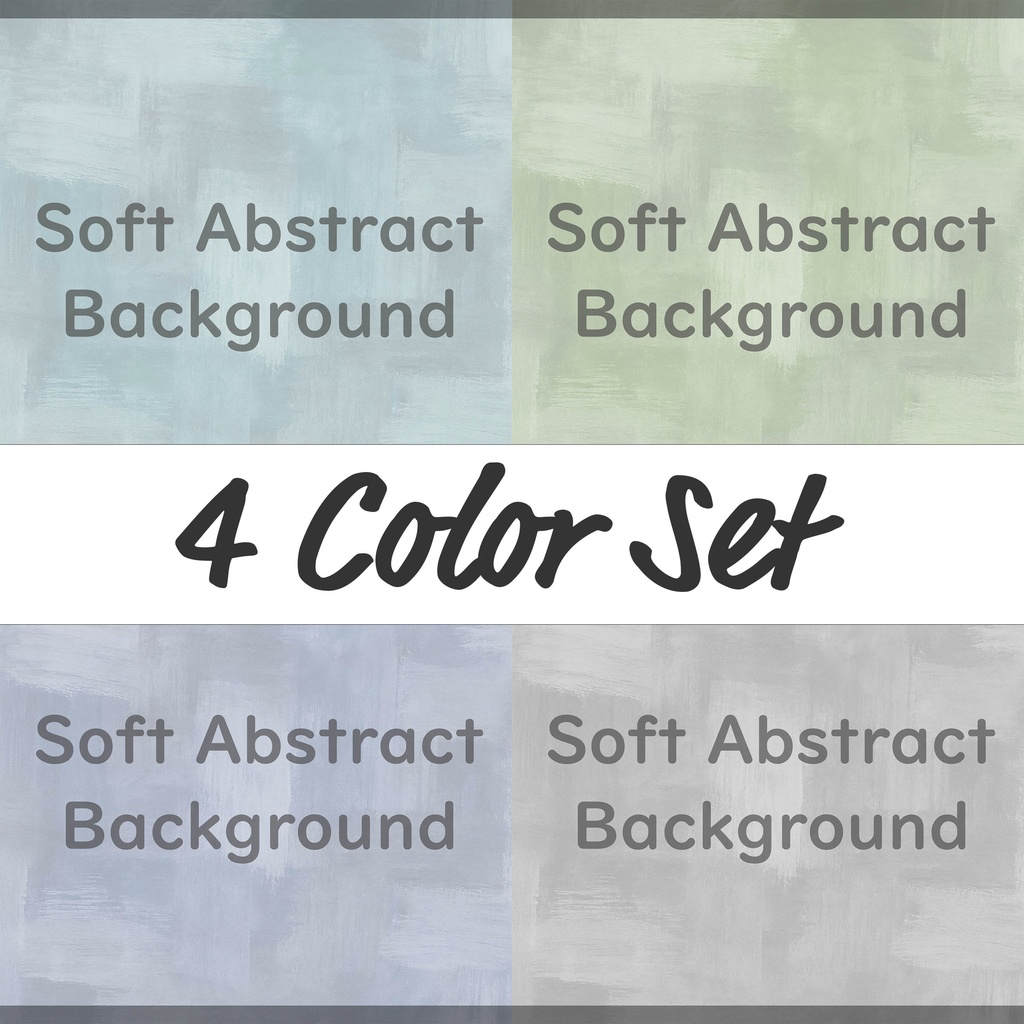 04_ソフト抽象背景素材｜水彩風アブストラクト（4色セット）