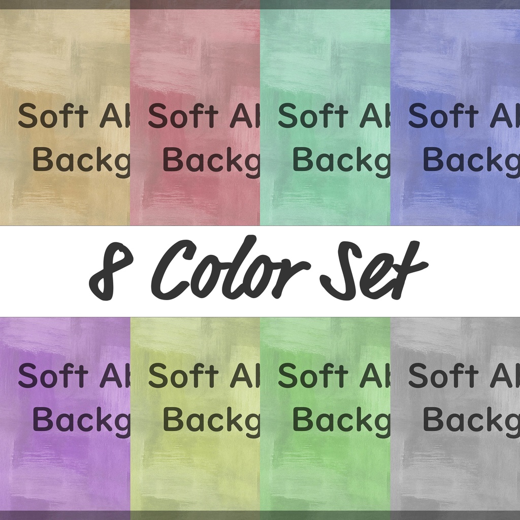 01_ソフト抽象背景素材｜水彩風アブストラクト（8色セット）