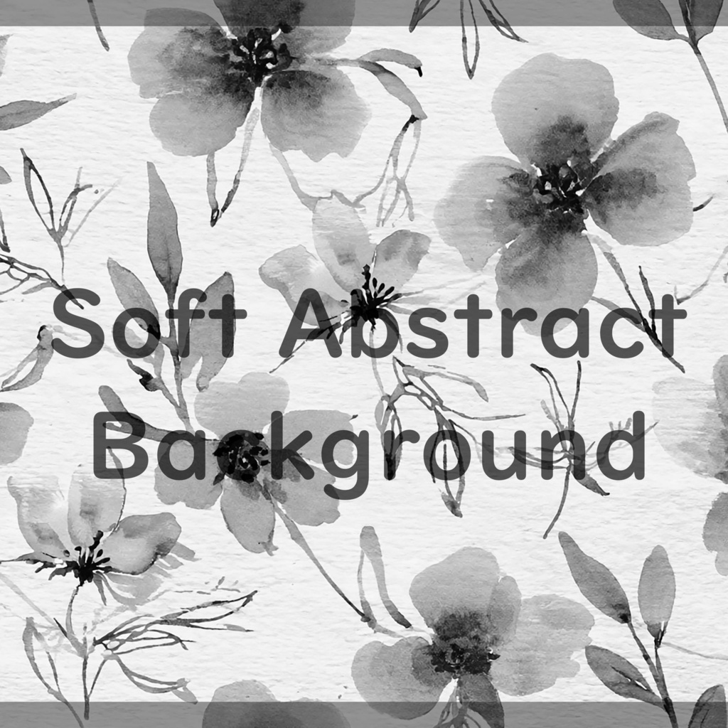 02_やさしい水彩フラワー背景素材|ナチュラルボタニカル(4色セット)