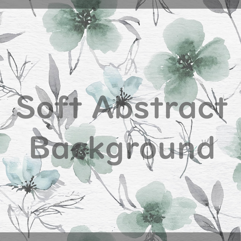 02_やさしい水彩フラワー背景素材|ナチュラルボタニカル(8色セット)