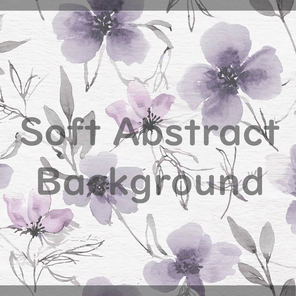 02_やさしい水彩フラワー背景素材|ナチュラルボタニカル(8色セット)
