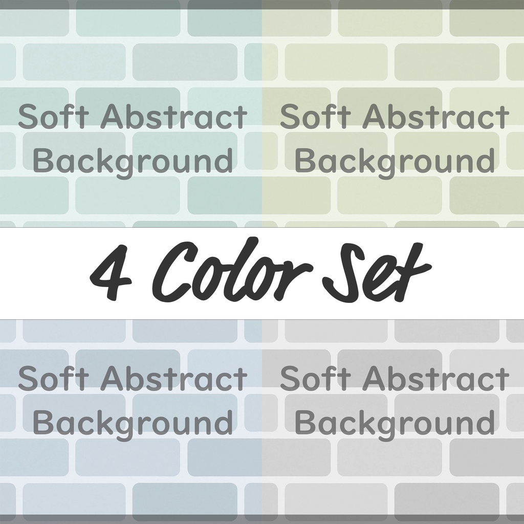 03_やさしい角丸タイル背景素材｜淡色グラデーション抽象テクスチャ（4色セット）