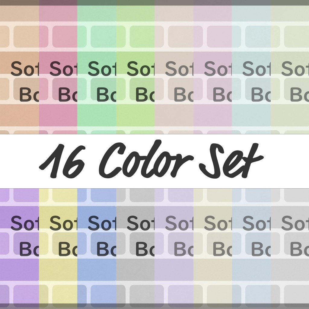 08_やさしい角丸タイル背景素材｜淡色グラデーション抽象テクスチャ（16色セット）