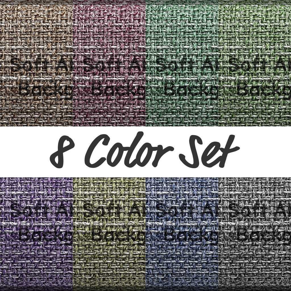 05_ナチュラル麻織りテクスチャ背景素材｜リネンファブリック（8色セット）