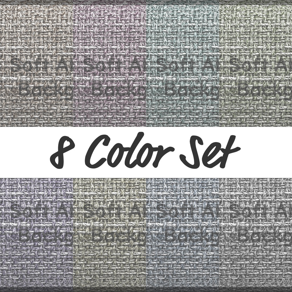 06_ナチュラル麻織りテクスチャ背景素材｜リネンファブリック（8色セット）