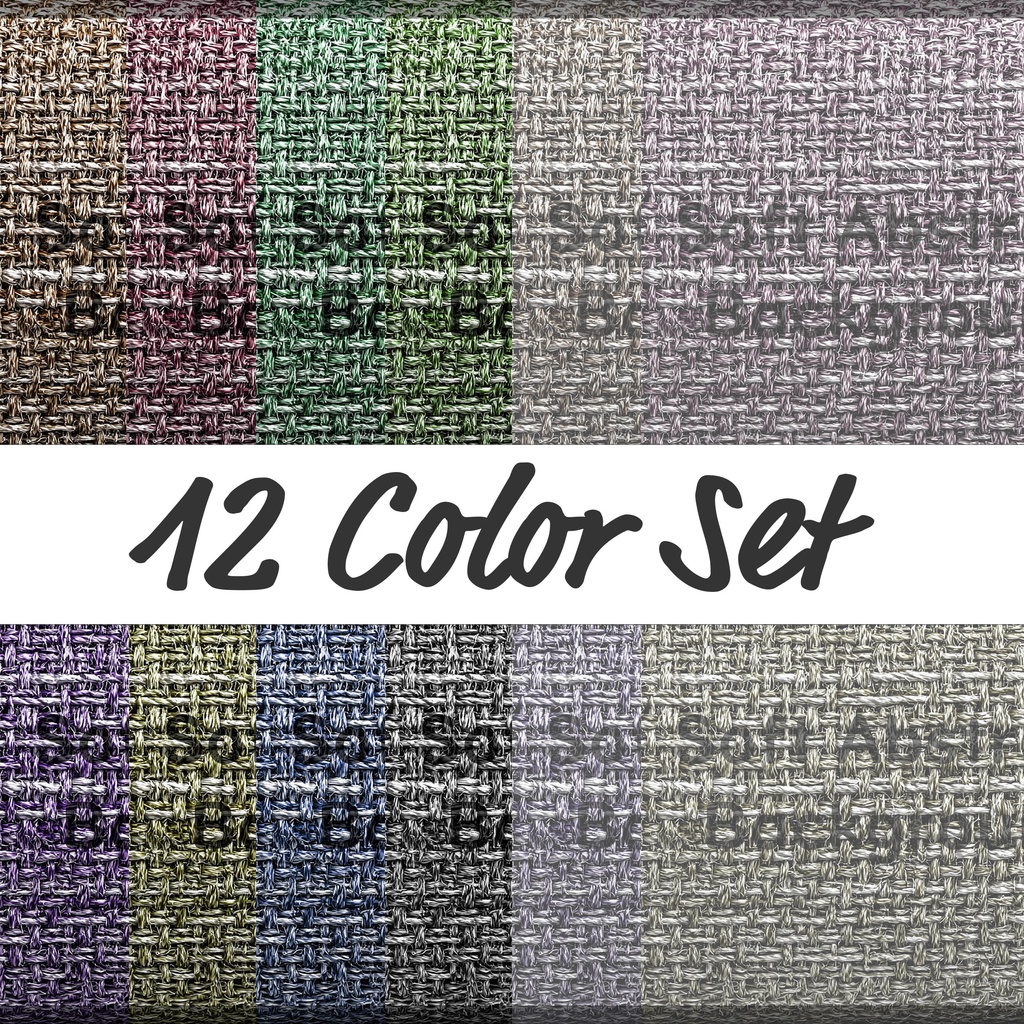 07_ナチュラル麻織りテクスチャ背景素材｜リネンファブリック（12色セット）