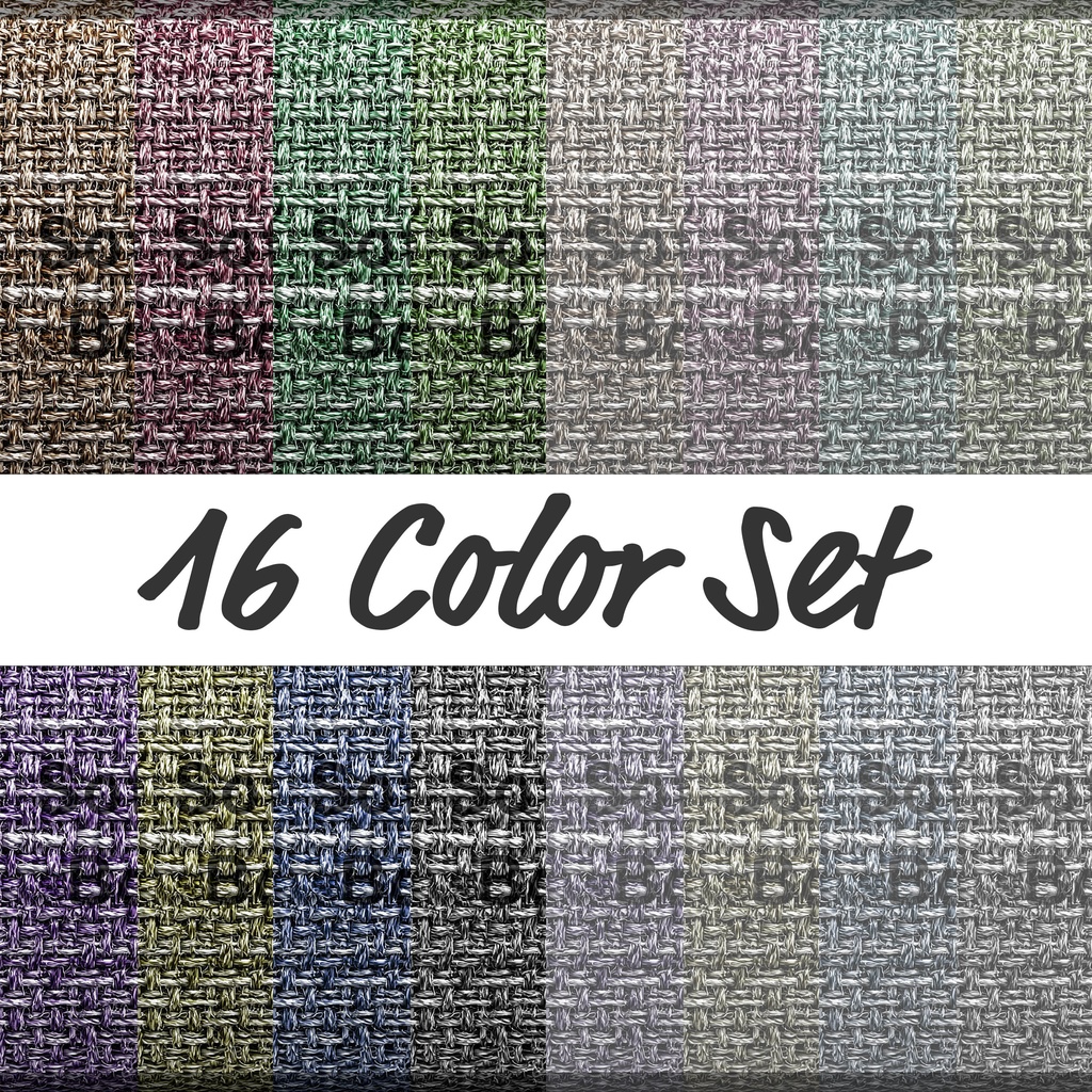 08_ナチュラル麻織りテクスチャ背景素材｜リネンファブリック（16色セット）